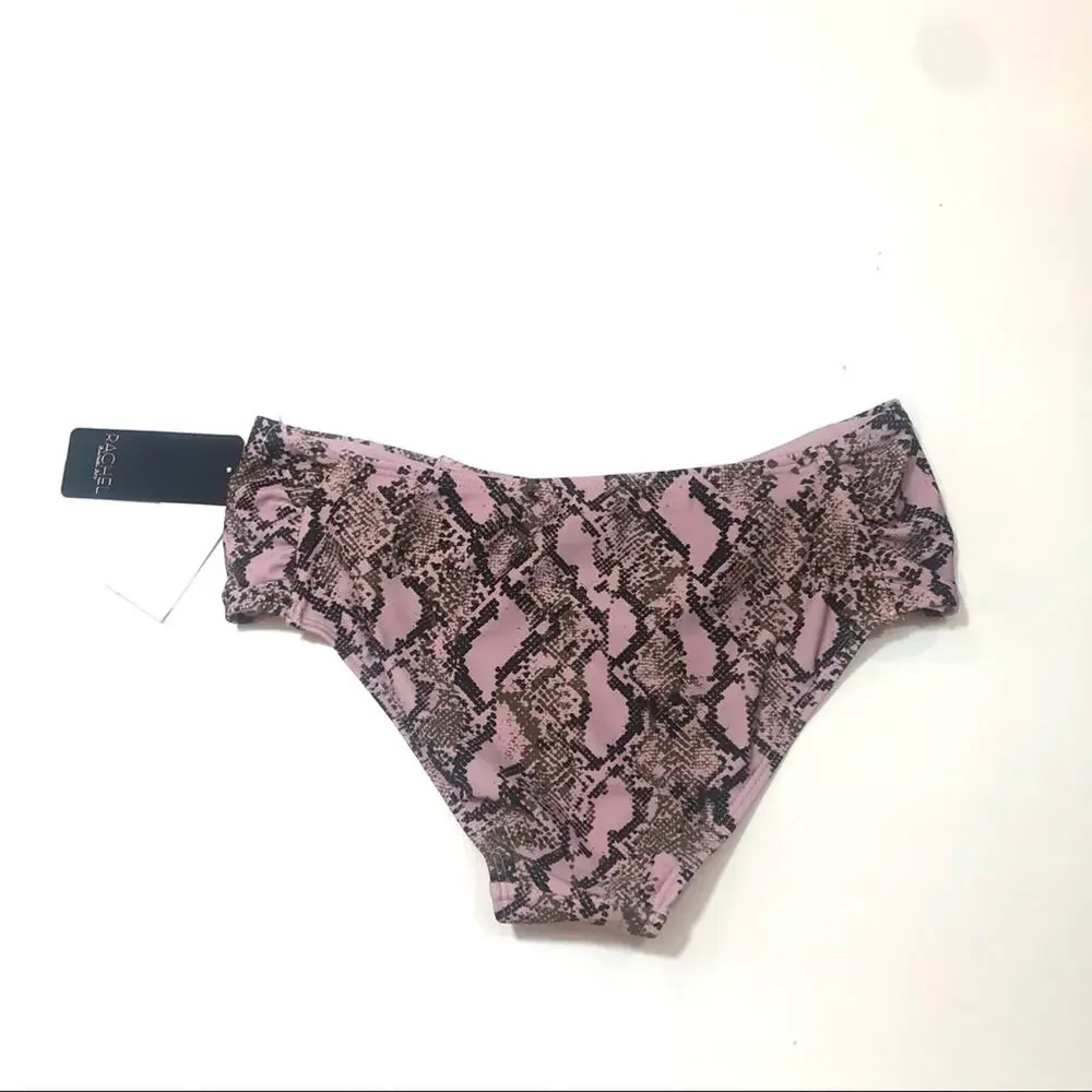 Rachel Roy snake ruched hipster bikini swim bottom